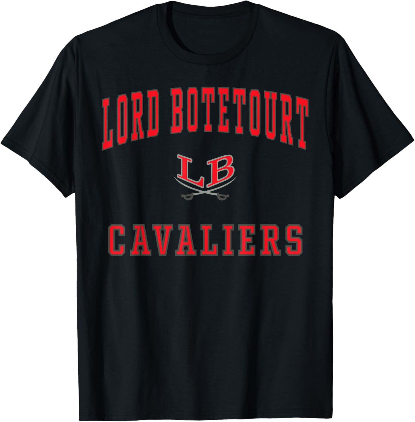 Lord Botetourt High School Cavaliers C1 T-Shirt - T-Shirt | Black