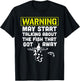 Warning May start talking about the fish that got away T-Shirt - T-Shirt | Black