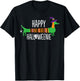 Happy Halloweenie Cute Viennese Dog Dachshund Halloween T-Shirt - T-Shirt | Black