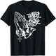 Work Hard Pray Hard Praying Hands Jesus Christian T-Shirt - T-Shirt | Black