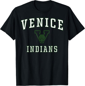Venice High School Indians C1 T-Shirt - T-Shirt | Black