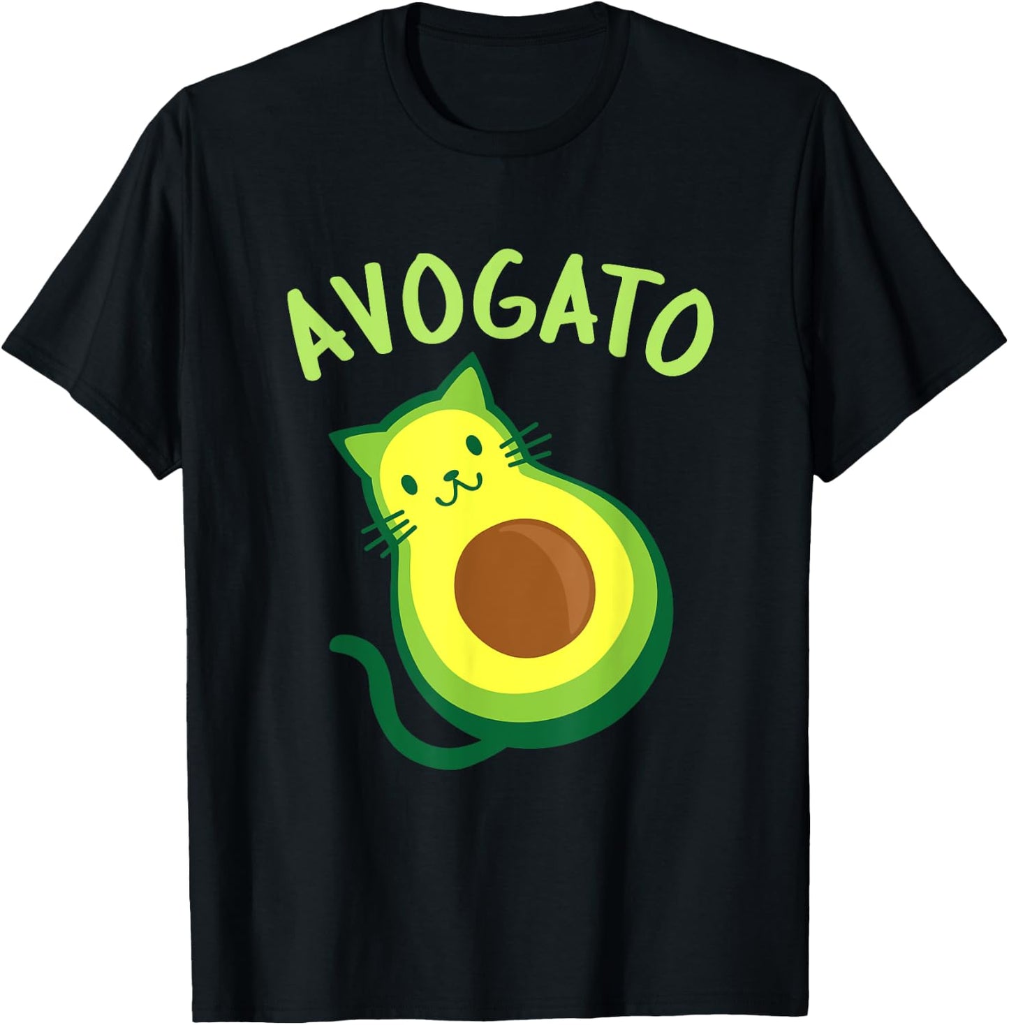 Avogato Cat Avocado - Funny Cinco de Mayo T-Shirt - T-Shirt | Black