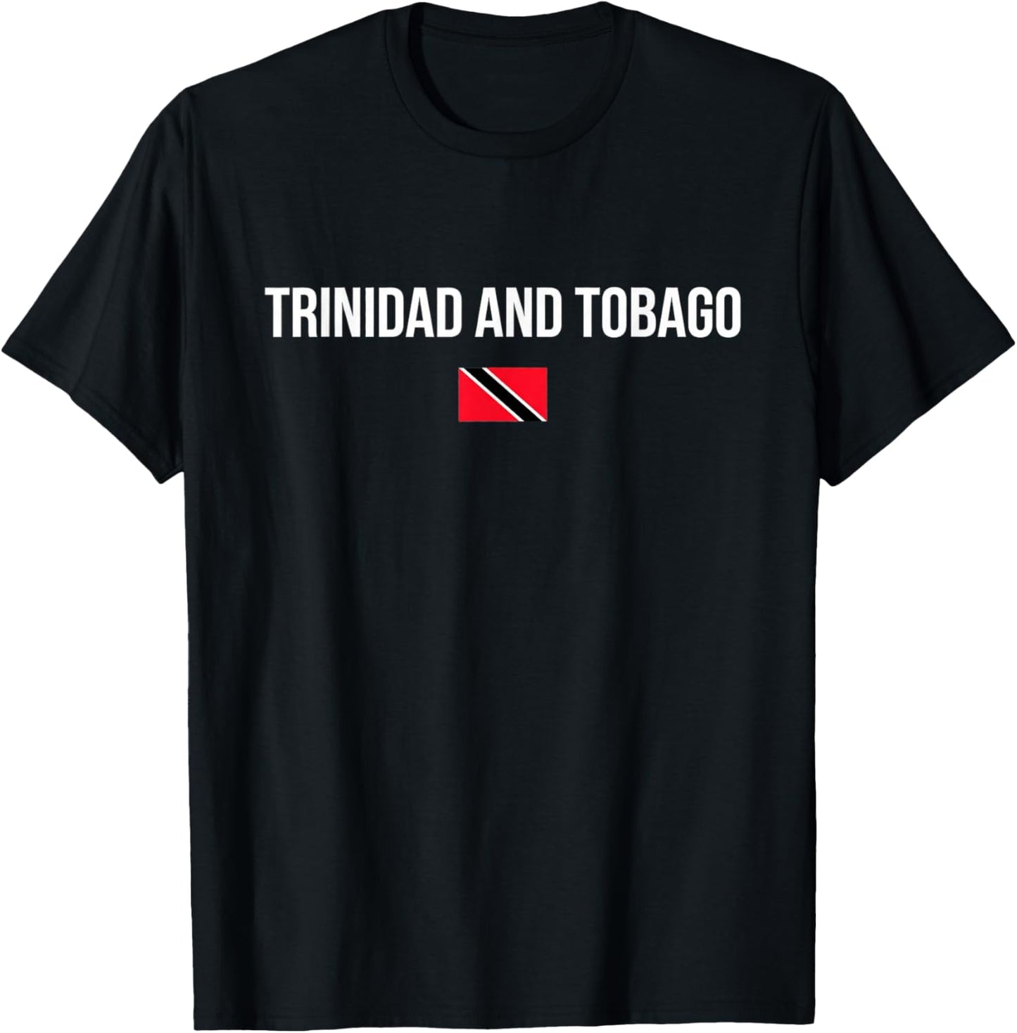 Trinidad and Tobago Flag Vintage Design T-Shirt - T-Shirt | Black