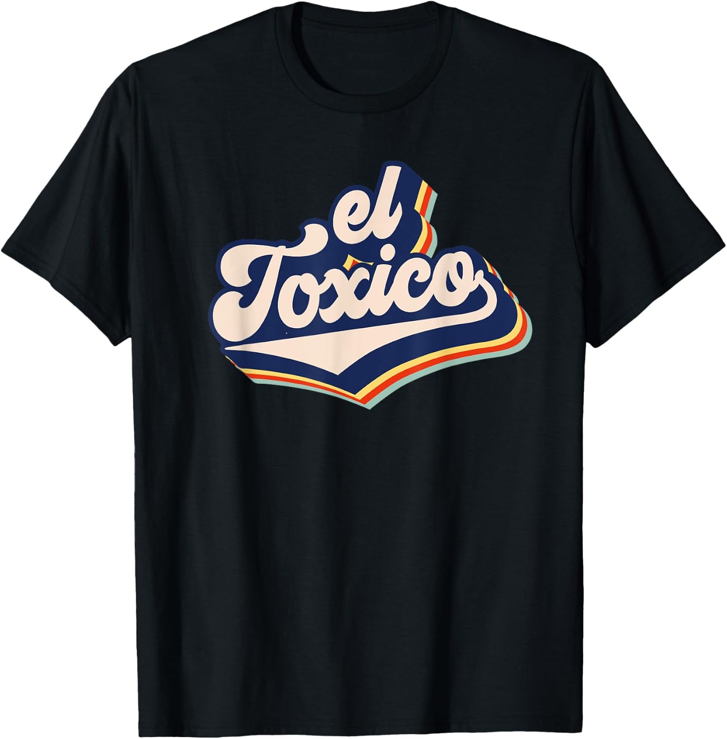 El Toxico Retro Funny Toxic Man Men's El Toxico T-Shirt - T-Shirt | Black