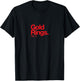 Gold Rings Q 5 Minimalist 12 Days Of Christmas T-Shirt - T-Shirt | Black