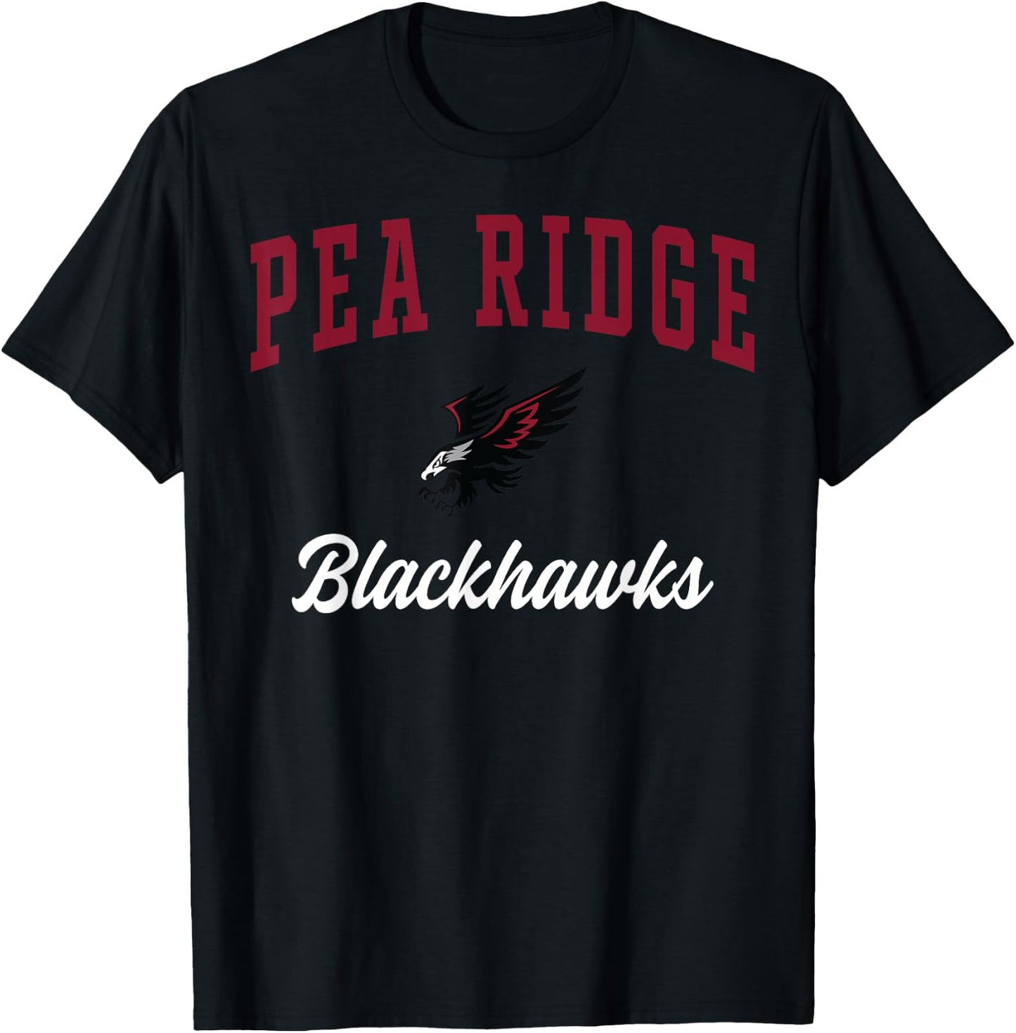 Pea Ridge High School Blackhawks C3 T-Shirt - T-Shirt | Black