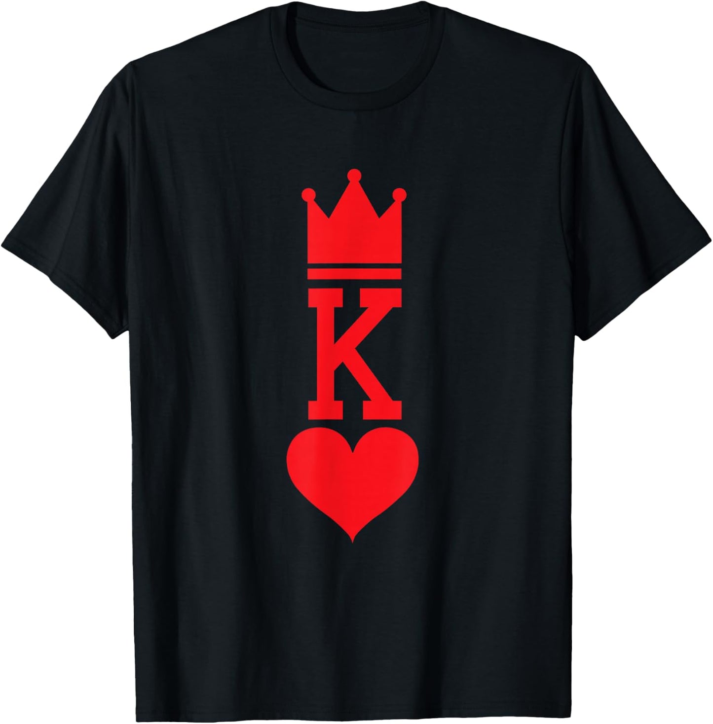 King of Hearts Playing Card Halloween Costume T-Shirt - T-Shirt | Black