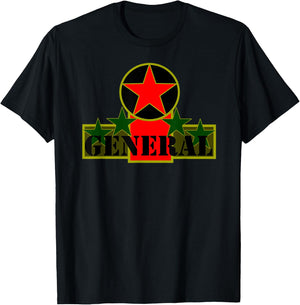 Five Stars General Rank Armed Forces Commander Classic T-Shirt - T-Shirt | Black