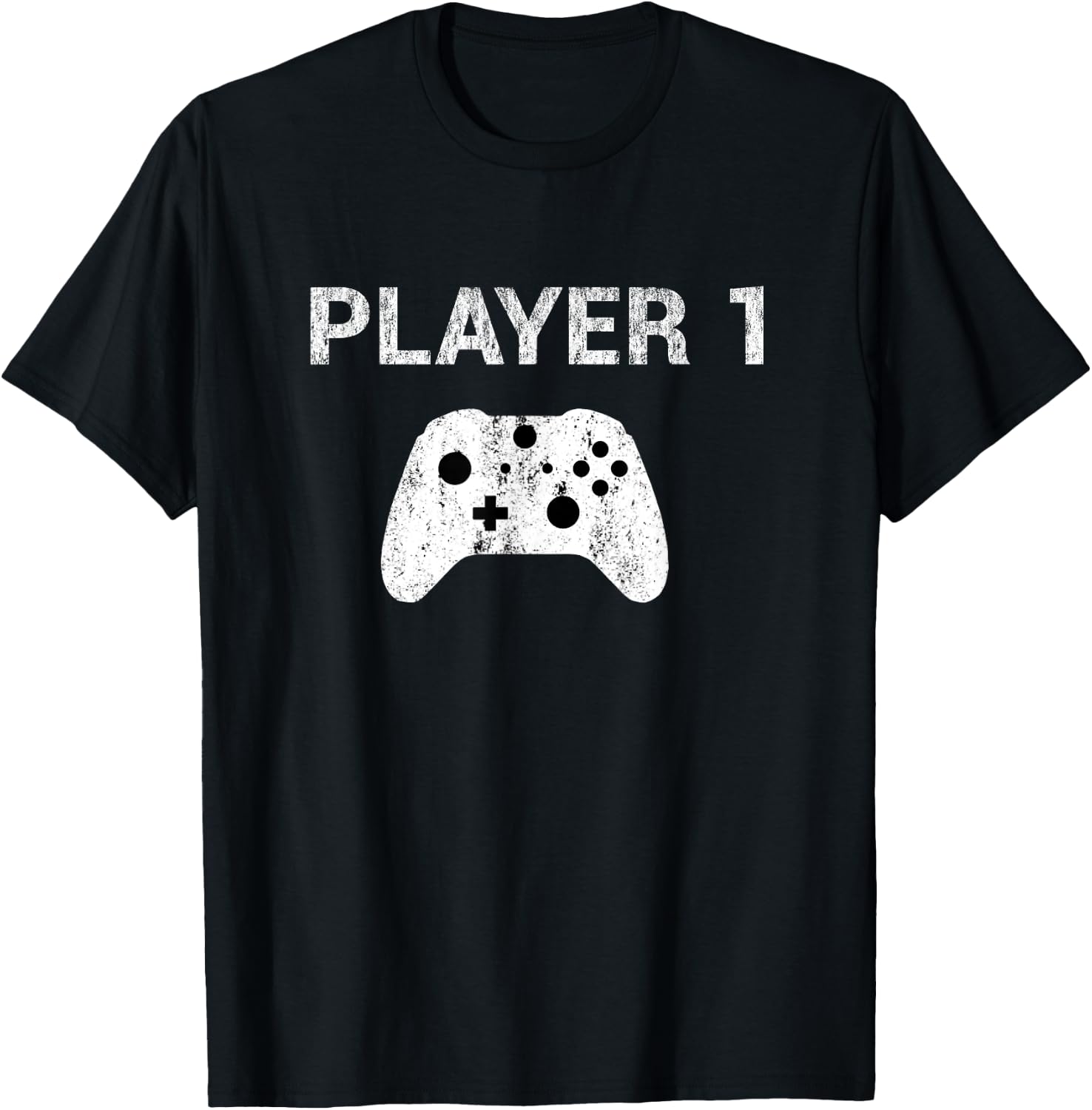 Player 1 Shirt Video Game Costume Gamer Men Women Kids T-Shirt - T-Shirt | Black