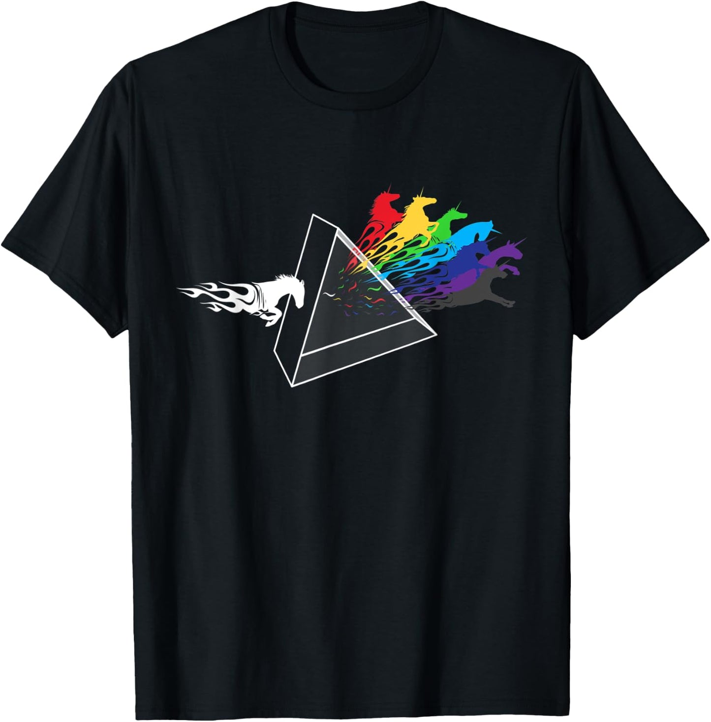 Horse Lover Prism Horseshow Rodeo T-Shirt - T-Shirt | Black