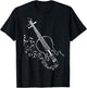Beautiful Vintage Style Violin Design For Music Lovers T-Shirt - T-Shirt | Black