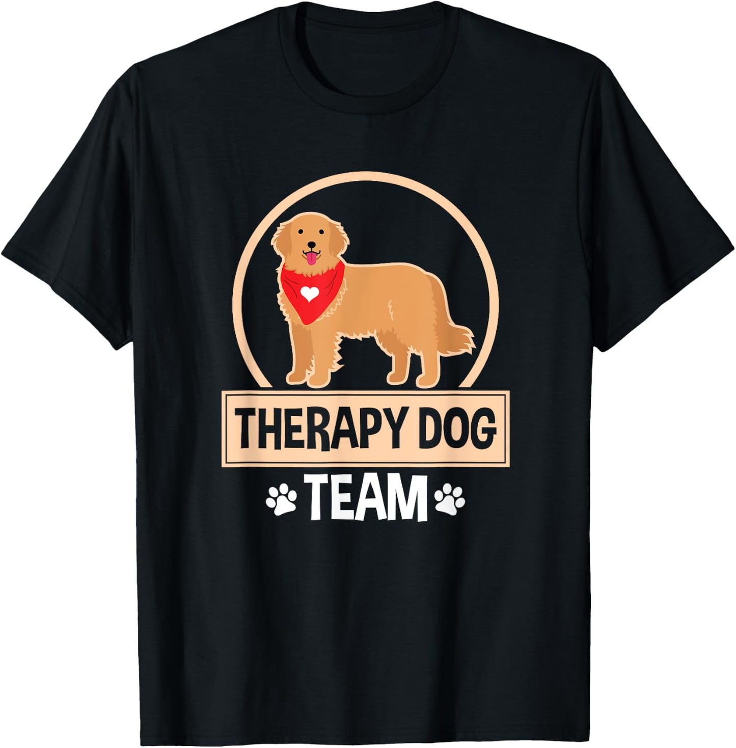 Therapy Dog Team - Therapy Dog Handler Women Girls Kids T-Shirt - T-Shirt | Black