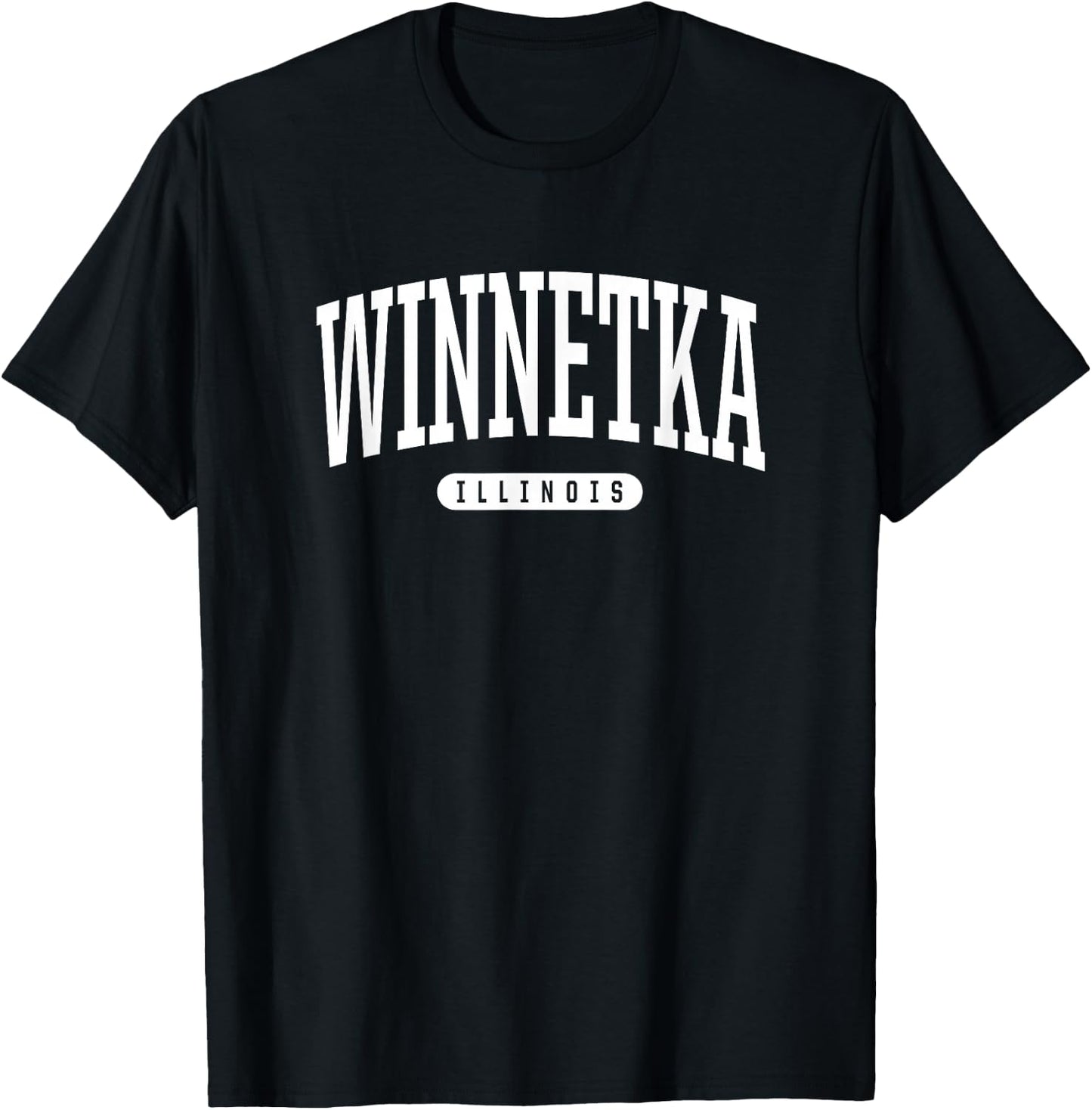 Winnetka Illinois Vacation College Style IL USA T-Shirt - T-Shirt | Black