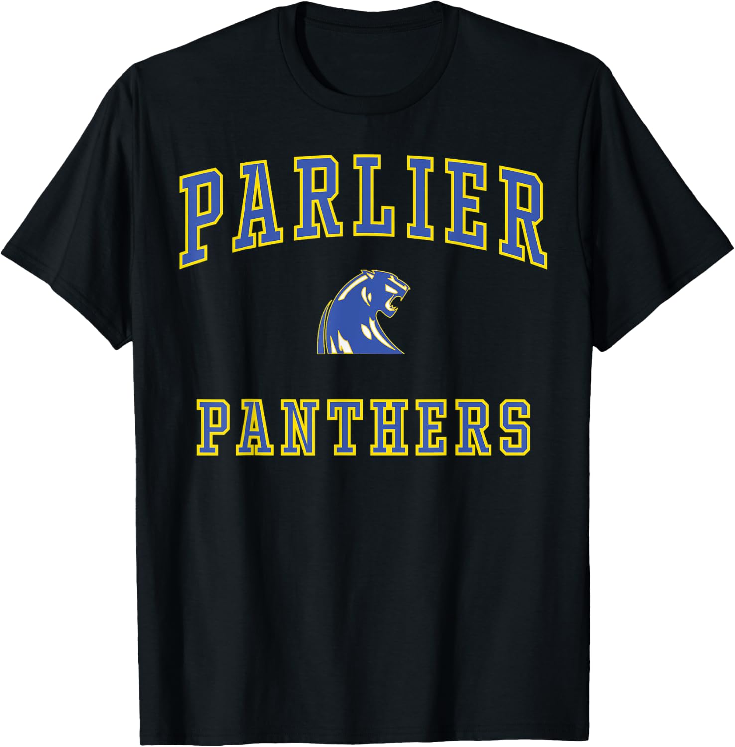Parlier High School Panthers C1 T-Shirt - T-Shirt | Black
