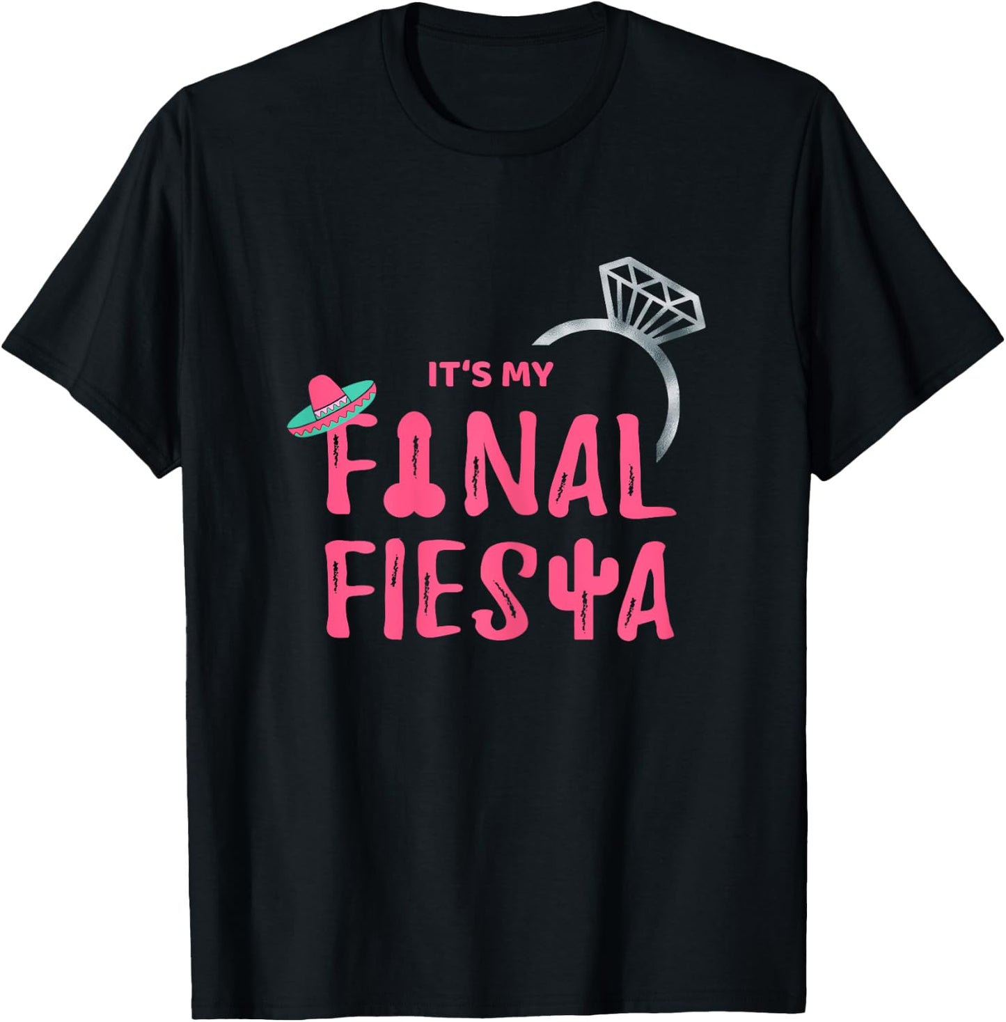 Final Fiesta Bride Group Shirt Bachelorette Party T-Shirt - T-Shirt | Black