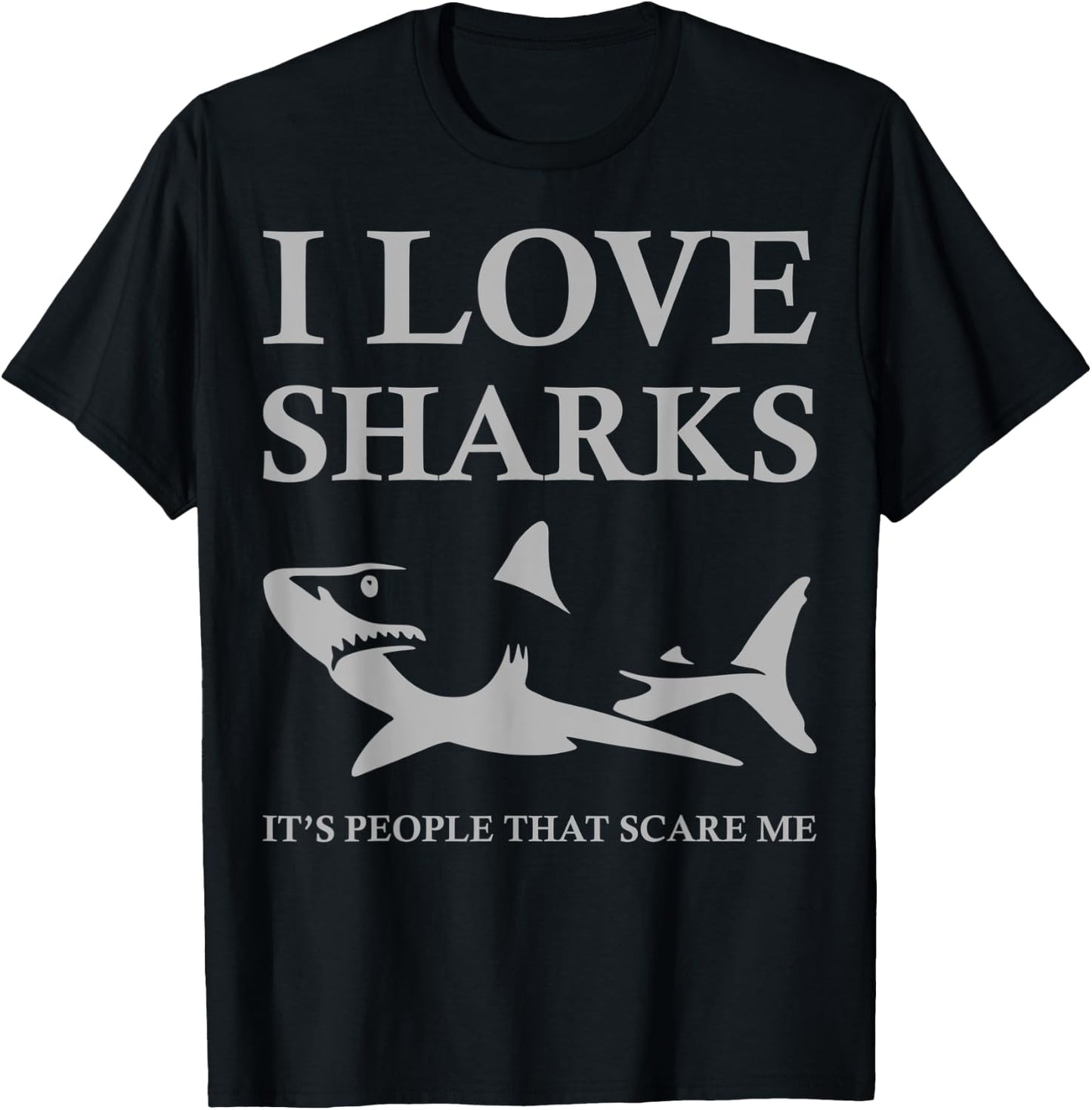 I Love Sharks T-Shirt - T-Shirt | Black