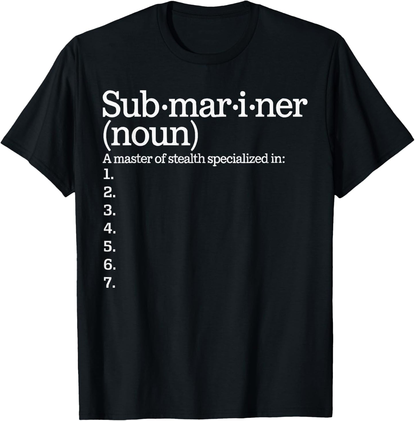 Submarine Lover Ocean Nautical Submariner Underwater T-Shirt - T-Shirt | Black
