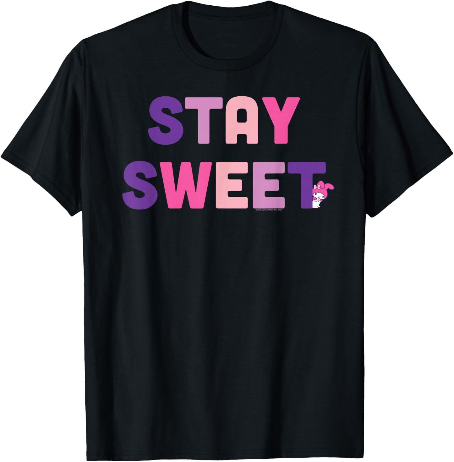 My Melody Stay Sweet T-Shirt - T-Shirt | Black