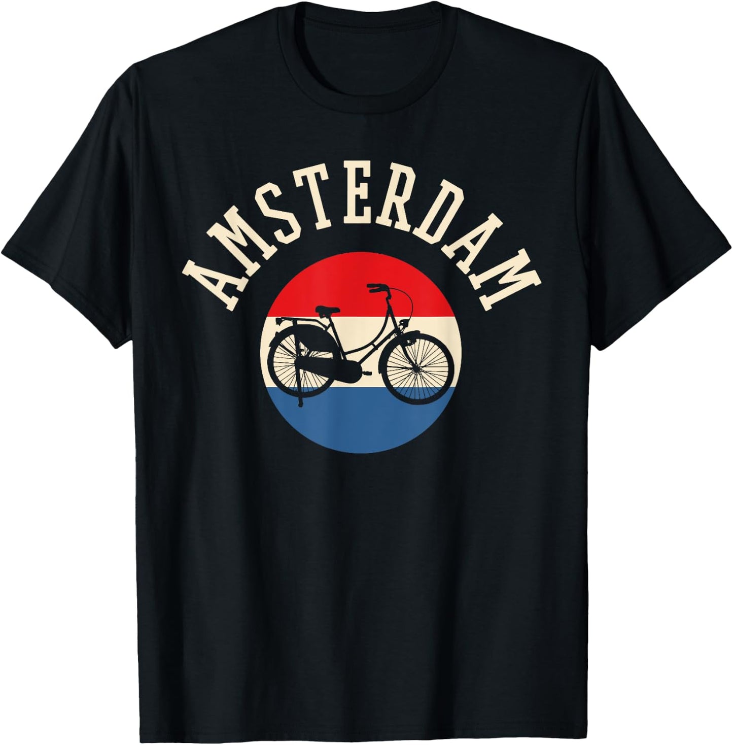 Travel Love Amsterdam Amsterdam Black -Adults Small Classic Fit Short Sleeve T-Shirt - T-Shirt | Black