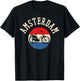 Travel Love Amsterdam Amsterdam Black -Adults Small Classic Fit Short Sleeve T-Shirt - T-Shirt | Black