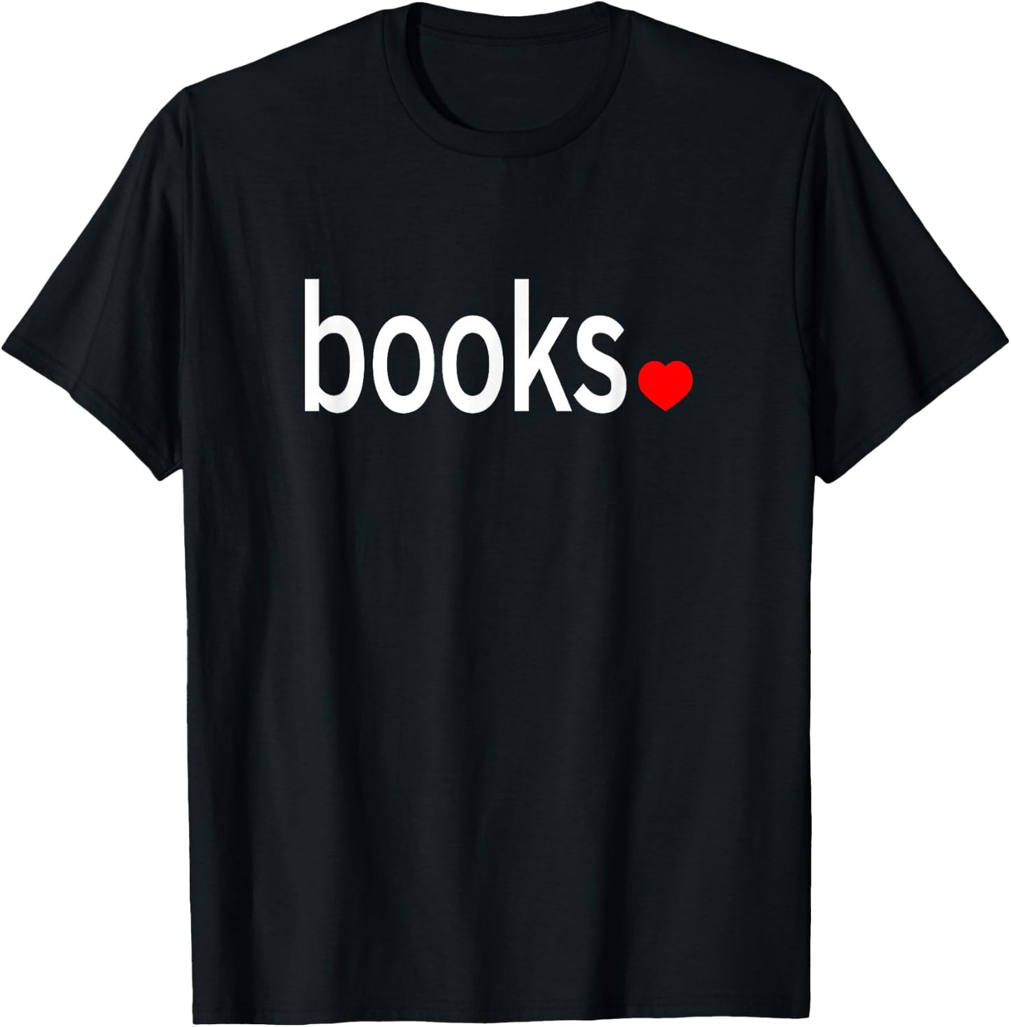 Love Books Shirt Minimalist Nice Book Gift T-Shirt - T-Shirt | Black