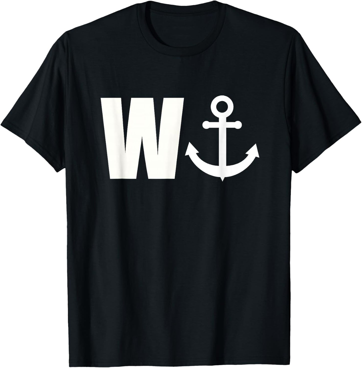 W ANCHOR Funny Wanker Jerk T-Shirt - T-Shirt | Black