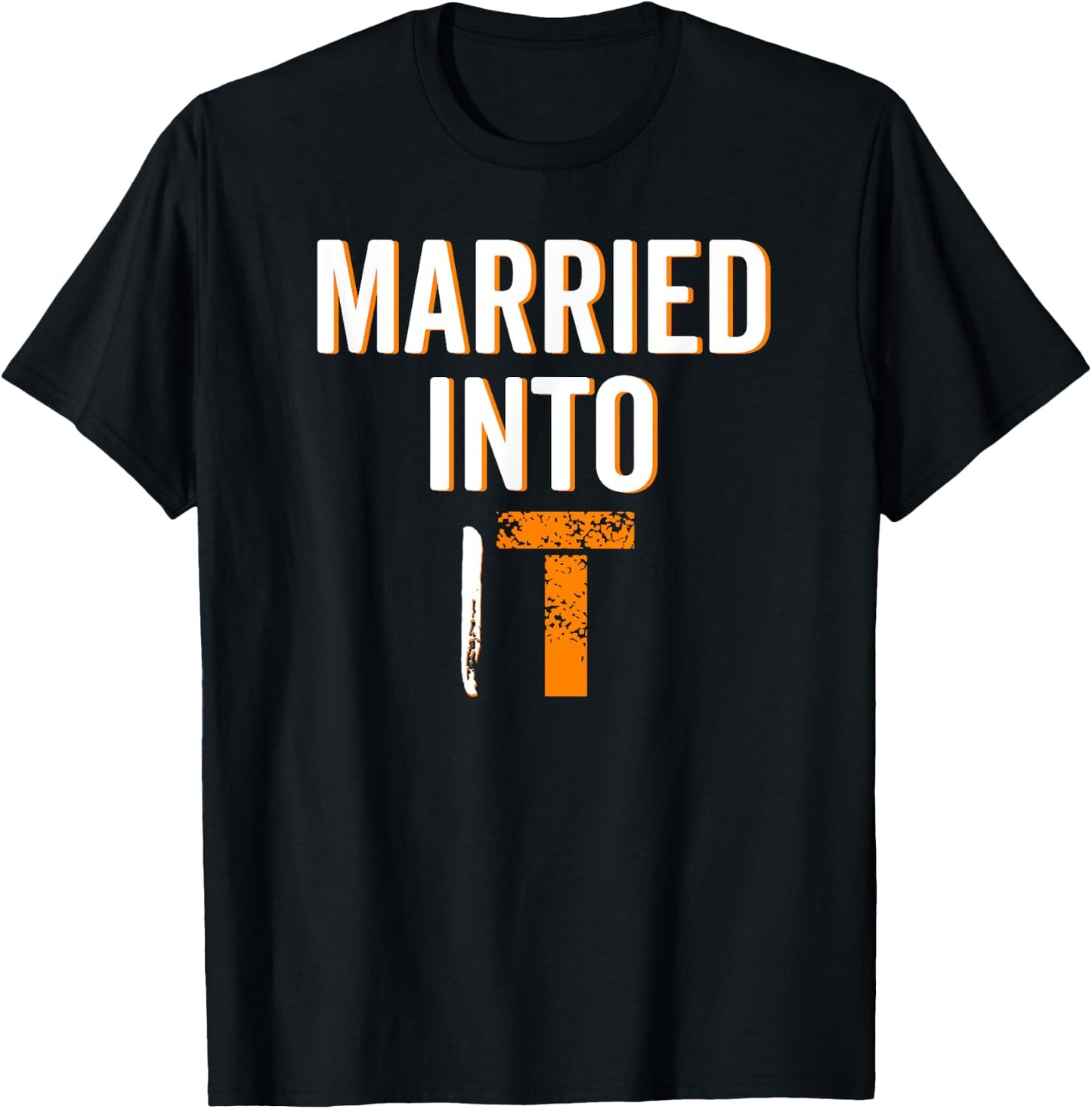 Married Into It Tennessee Sports Fan Wife Dont Blame Me Gift T-Shirt - T-Shirt | Black