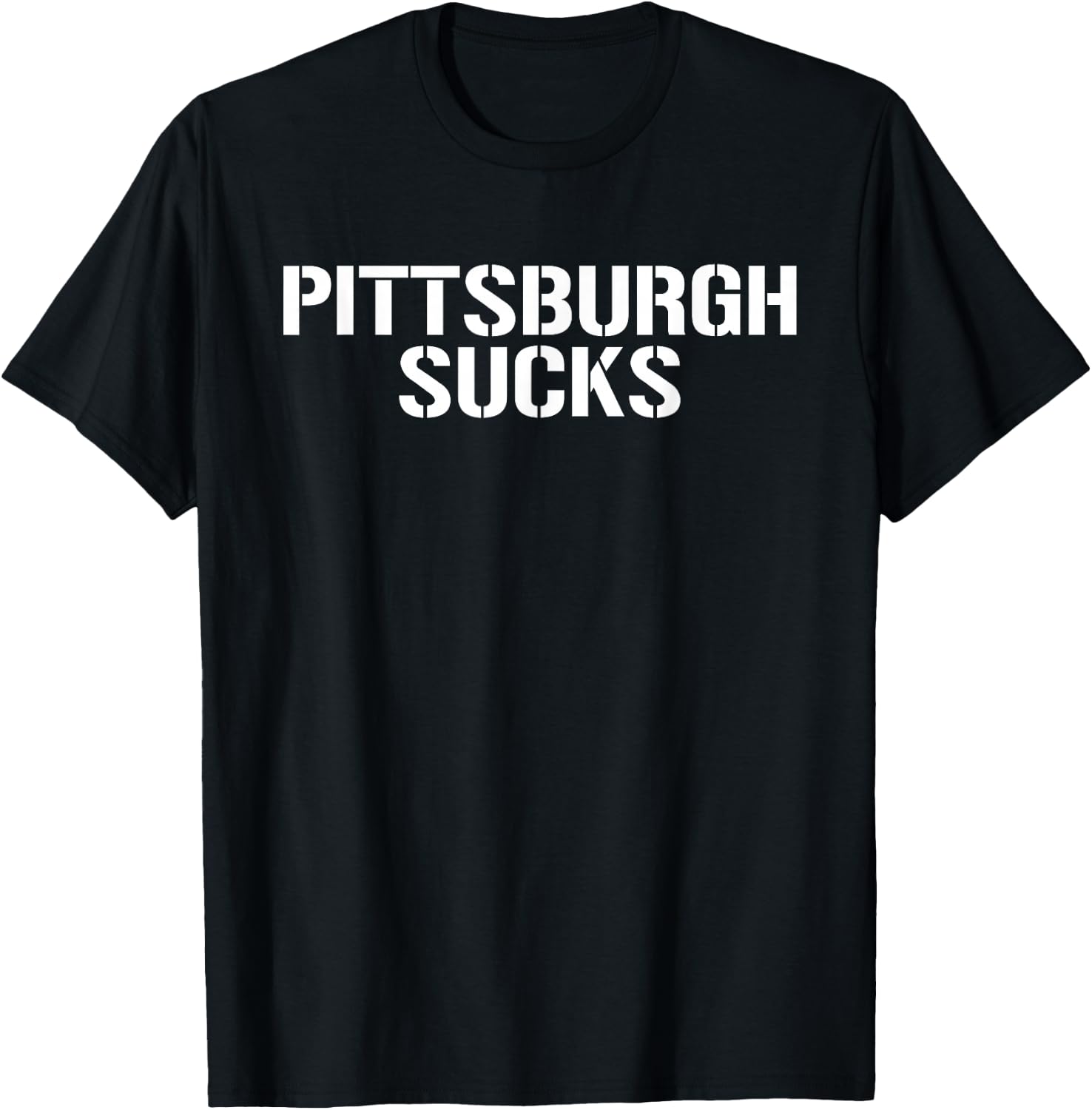 Pittsburgh Sucks T Shirt Funny Saying Shirt Sports Shirt T-Shirt - T-Shirt | Black
