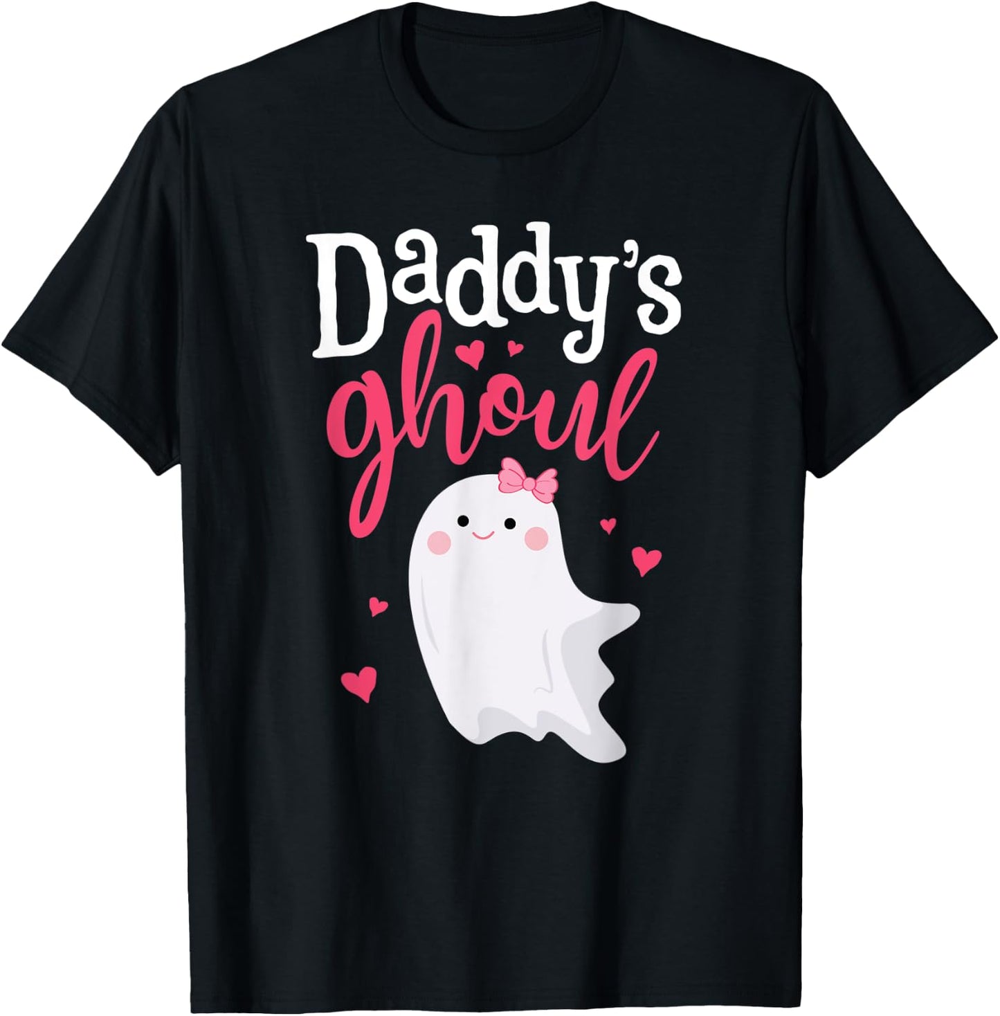 Cute Daddy's Girl Daughter Halloween Ghost Ghoul Costume T-Shirt - T-Shirt | Black