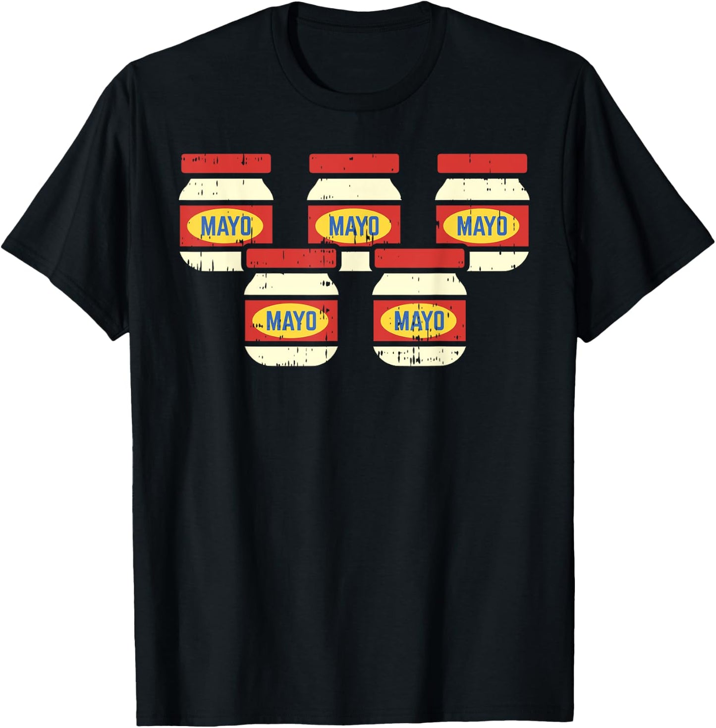 Funny Cinco De Mayo Mayonnaise Shirt Foodie Mexican Fiesta T-Shirt - T-Shirt | Black