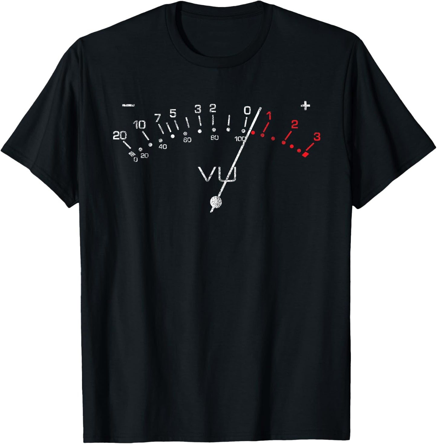 VU Meter T Shirt Sound Engineer, Hi Fi, Analog T-Shirt - T-Shirt | Black