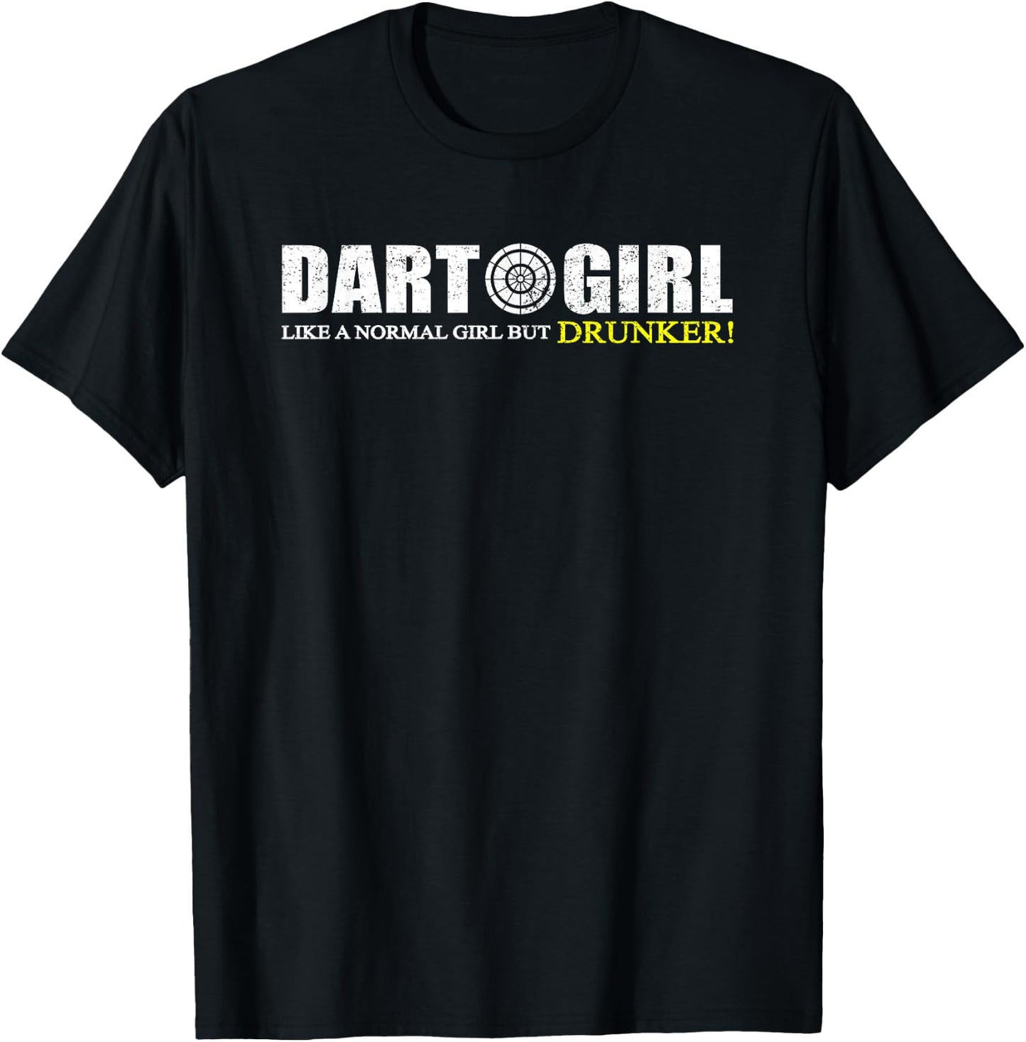 Dart Girl Funny Beer Drinking T-Shirt - T-Shirt | Black