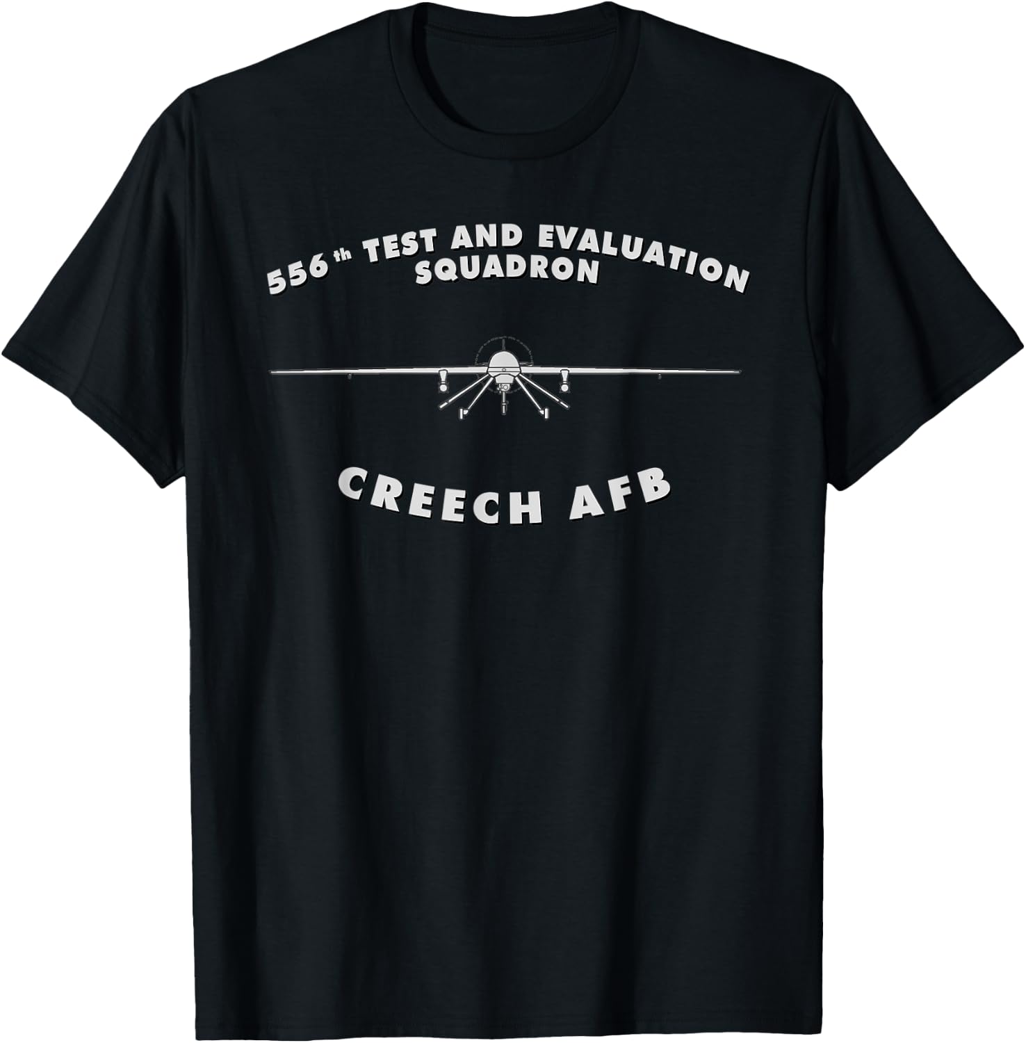 556th Test and Evaluation Squadron, Creech AFB MQ-1 T-Shirt - T-Shirt | Black