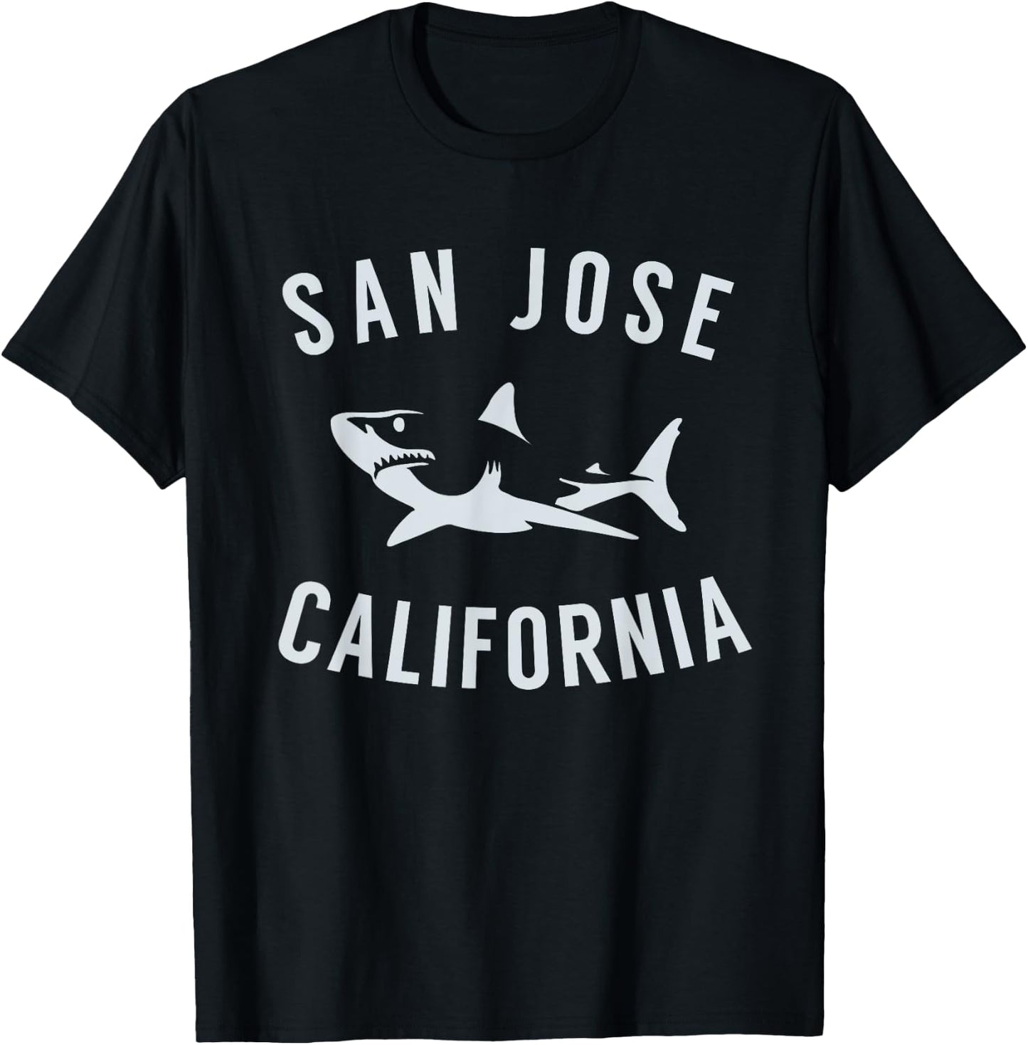San Jose California T Shirt Shark CA Souvneirs T-Shirt - T-Shirt | Black