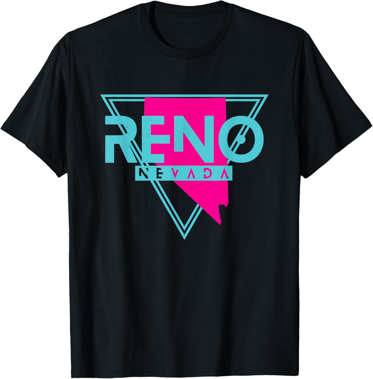 Reno Nevada T Shirt Triangle NV Souvenirs T-Shirt - T-Shirt | Black