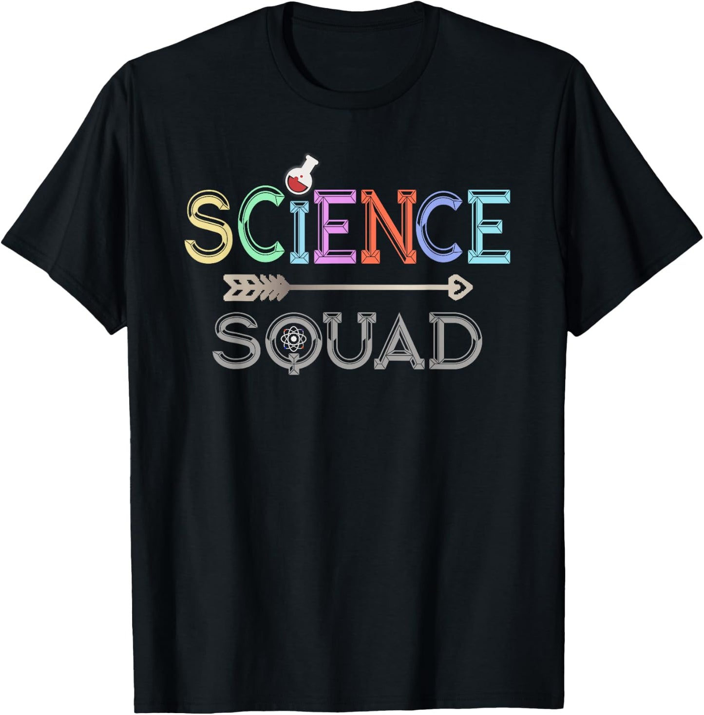 SCIENCE SQUAD Teacher Student Technology Engineer Team STEM T-Shirt - T-Shirt | Black
