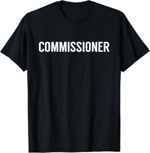 Fantasy Football Commissioner Shirt T-Shirt - T-Shirt | Black