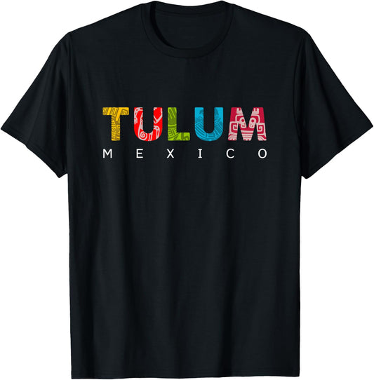 Tulum Mexico Vacation T-Shirt - T-Shirt | Black