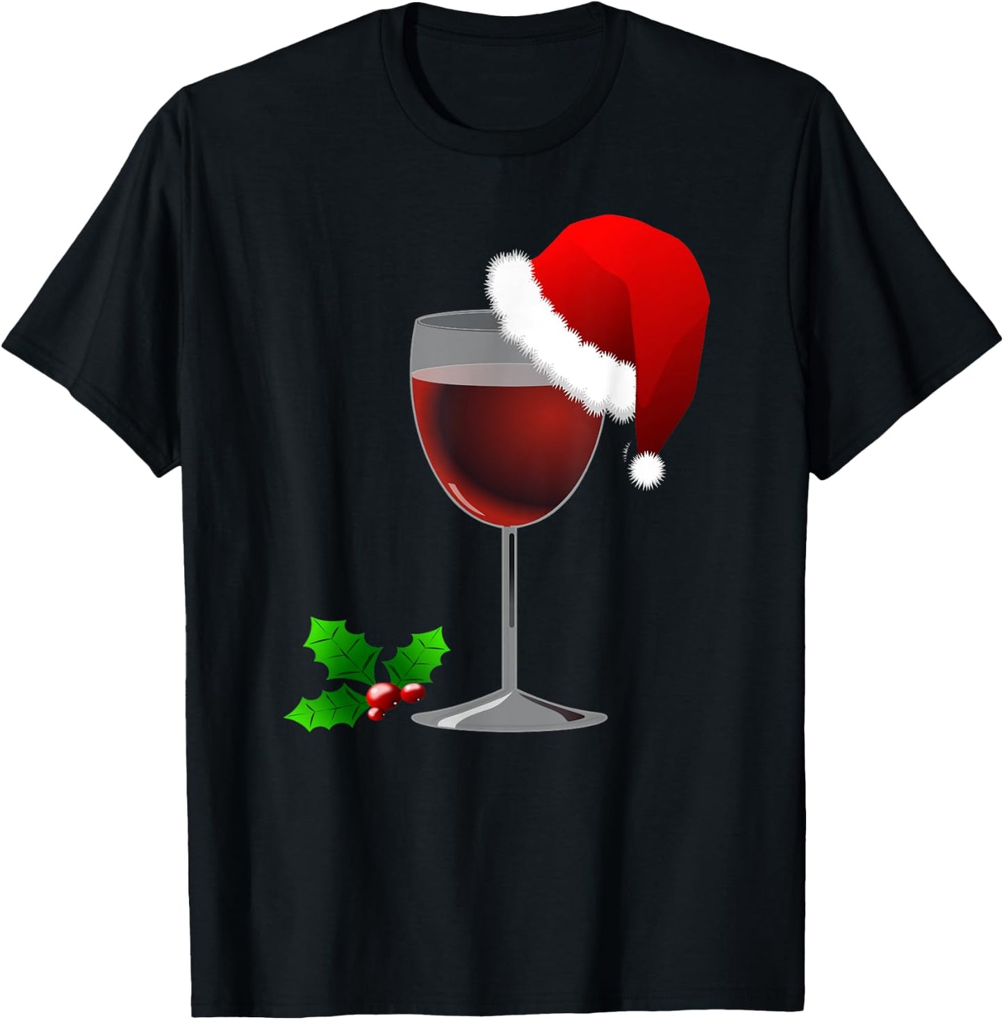 Wine Gift Christmas Shirt; Funny Wine Shirt for Parties T-Shirt - T-Shirt | Black