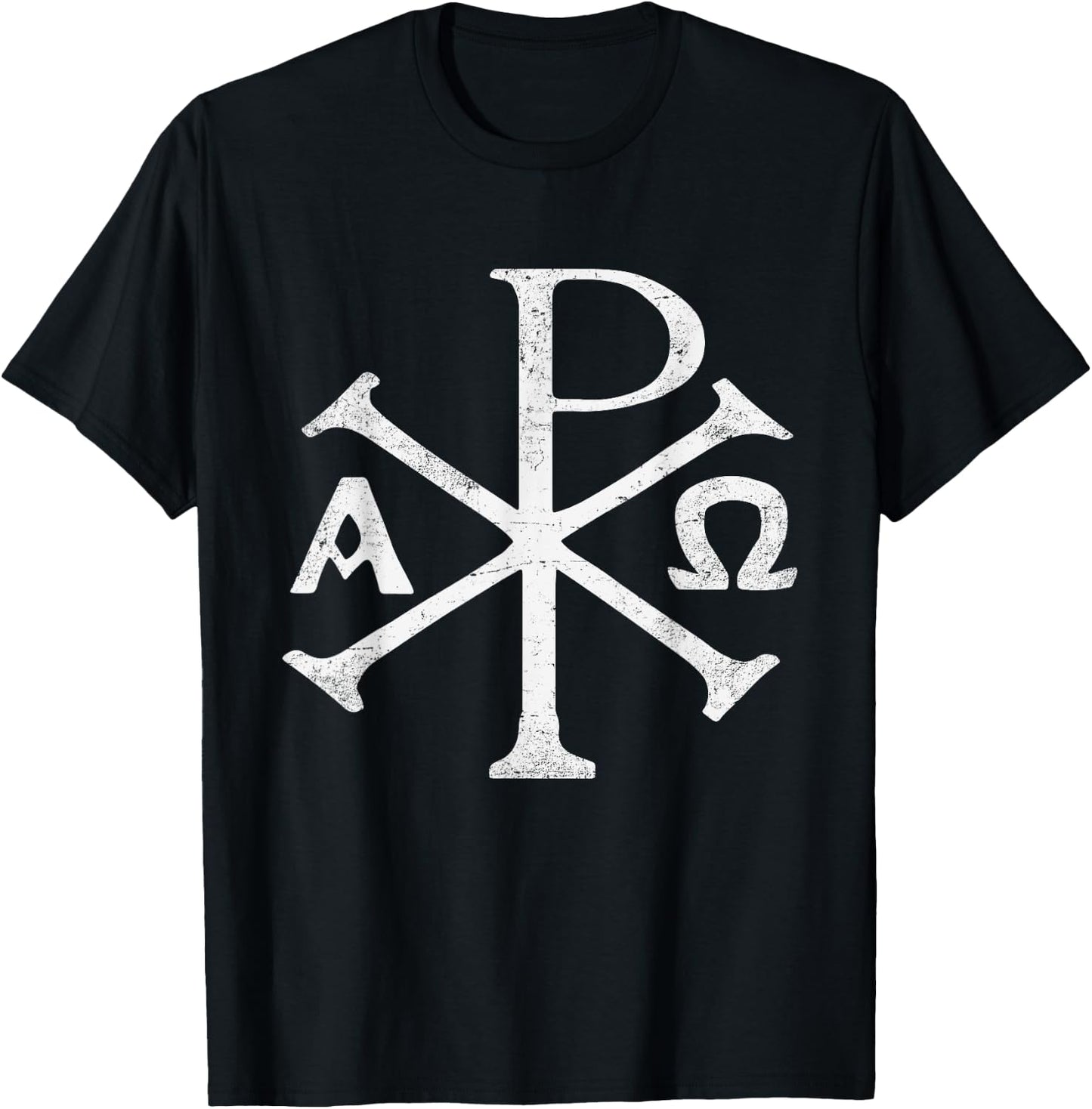 Chi Rho Christogram Greek Good Chrismon Jesus Christ T-Shirt - T-Shirt | Black