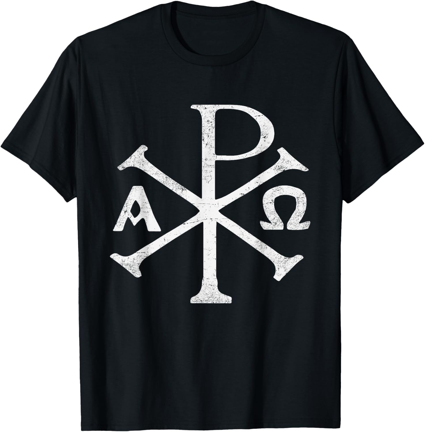 Chi Rho Christogram Greek Good Chrismon Jesus Christ T-Shirt - T-Shirt | Black
