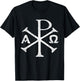 Chi Rho Christogram Greek Good Chrismon Jesus Christ T-Shirt - T-Shirt | Black