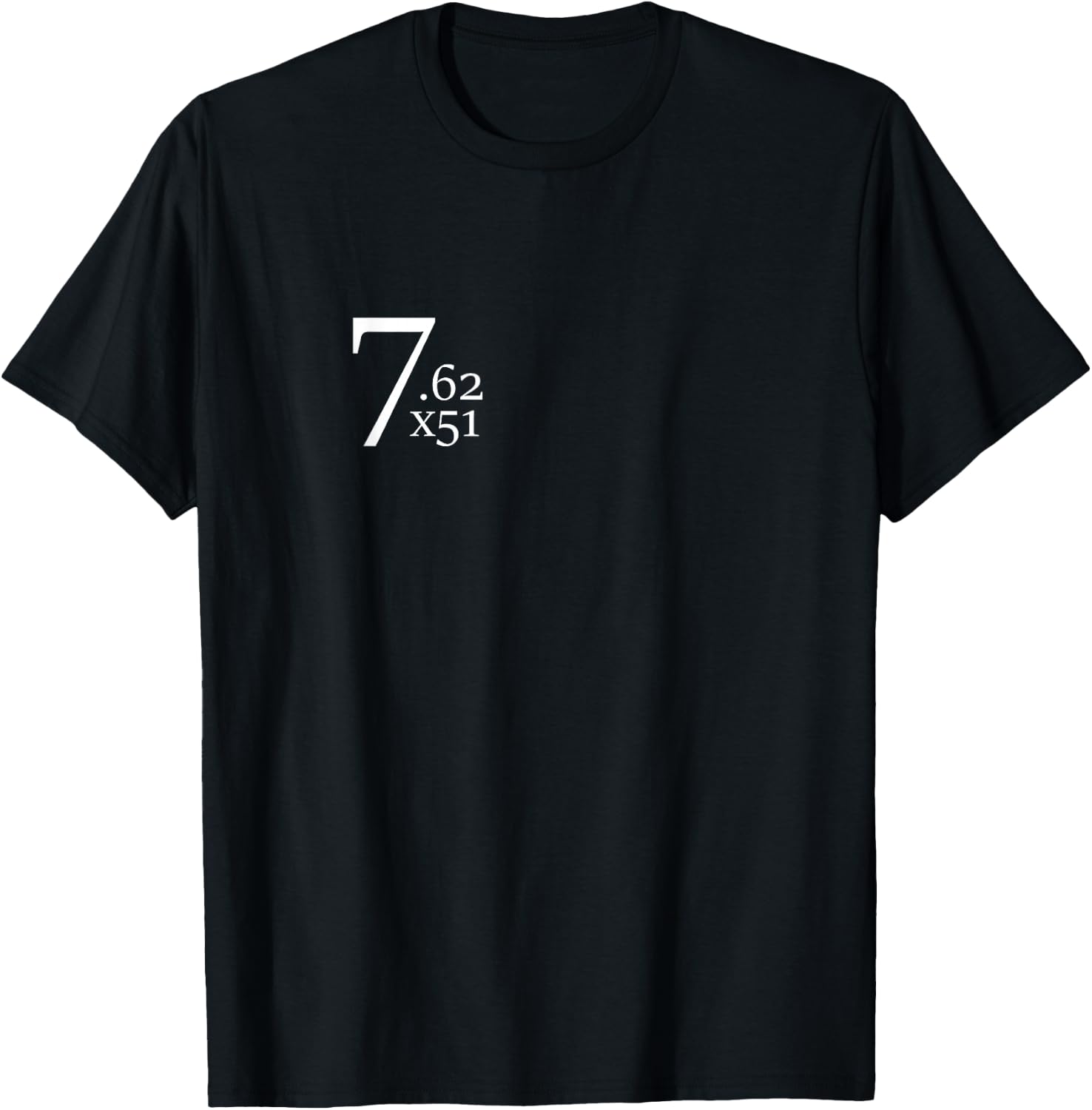 7.62 x 51 NATO cartridge shirt T-Shirt - T-Shirt | Black