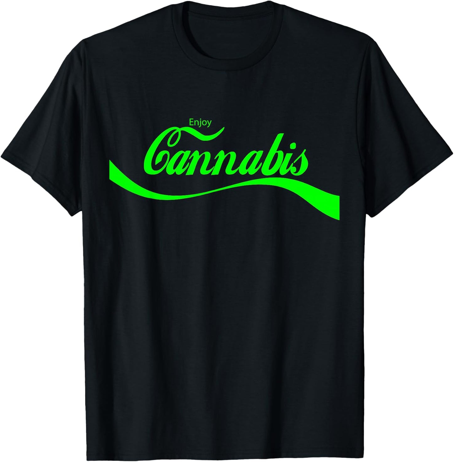 Vintage Cannabis Art Retro Marijuana THC Retro 420 Day Weed T-Shirt - T-Shirt | Black
