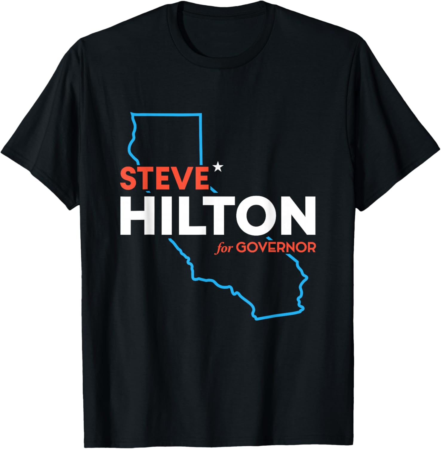 Steve Hilton for California Governor 2026 Republican CA T-Shirt - T-Shirt | Black