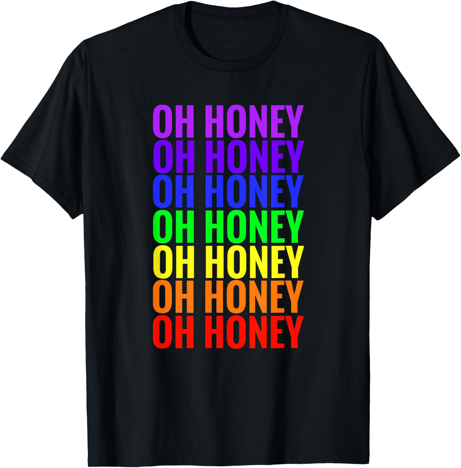 Trixie Oh Honey Rainbow T-Shirt - T-Shirt | Black