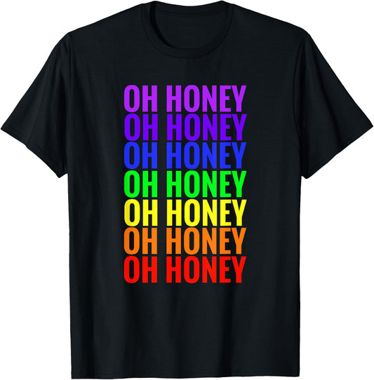 Trixie Oh Honey Rainbow T-Shirt - T-Shirt | Black