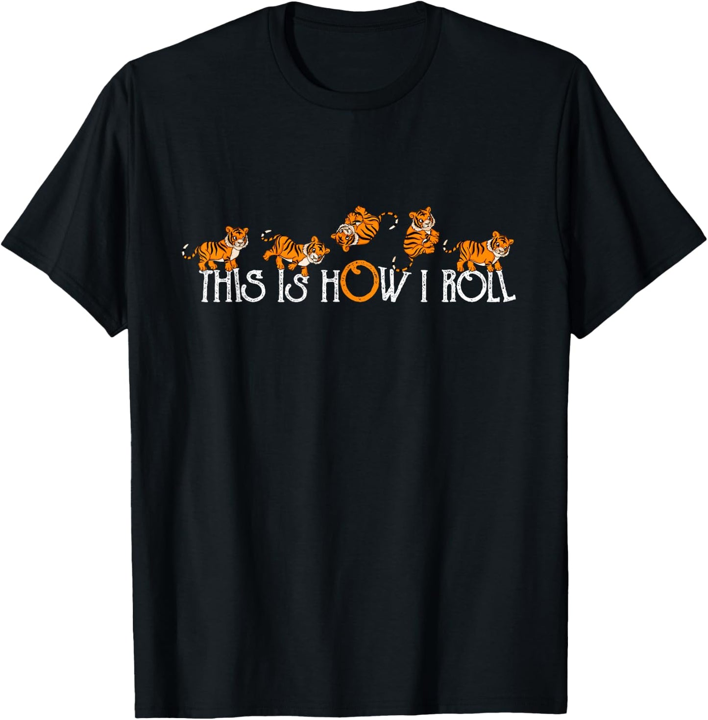 Tiger Lover Kids This Is How I Roll Tiger T-Shirt - T-Shirt | Black