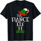 Funny The Fiance Elf Matching Family Group Gift Christmas T-Shirt - T-Shirt | Black