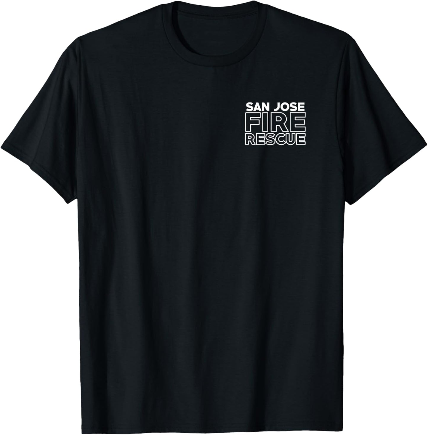 San Jose Fire Department California Firefighter Duty T-Shirt - T-Shirt | Black